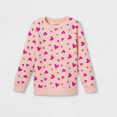 Girls' Printed Crewneck Sweatshirt - Cat & Jack™ | Target