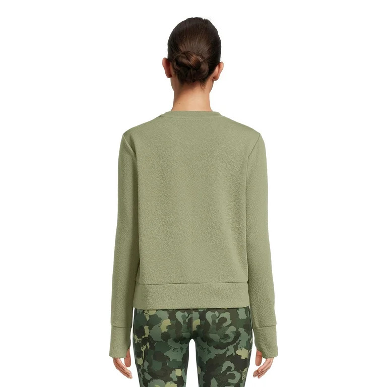 Avia Women's Textured Tee (T-Shirts) with Long Sleeves, Sizes XS-XXXL | Walmart (US)