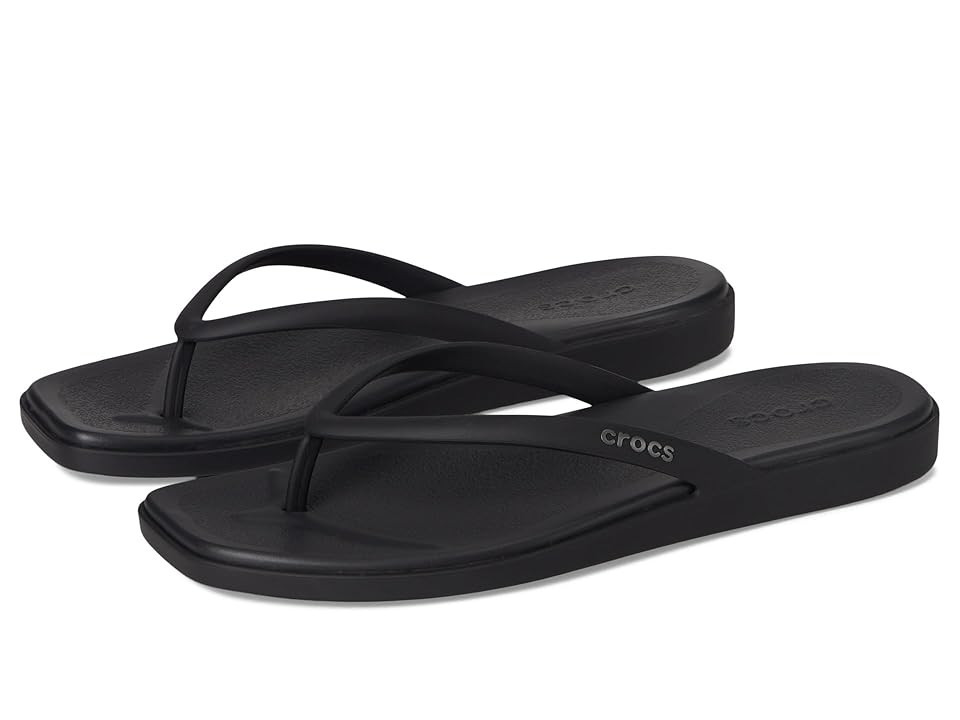 Crocs Miami Flip Flops Women's Sandals Black : 11 M, Synthetic | Zappos