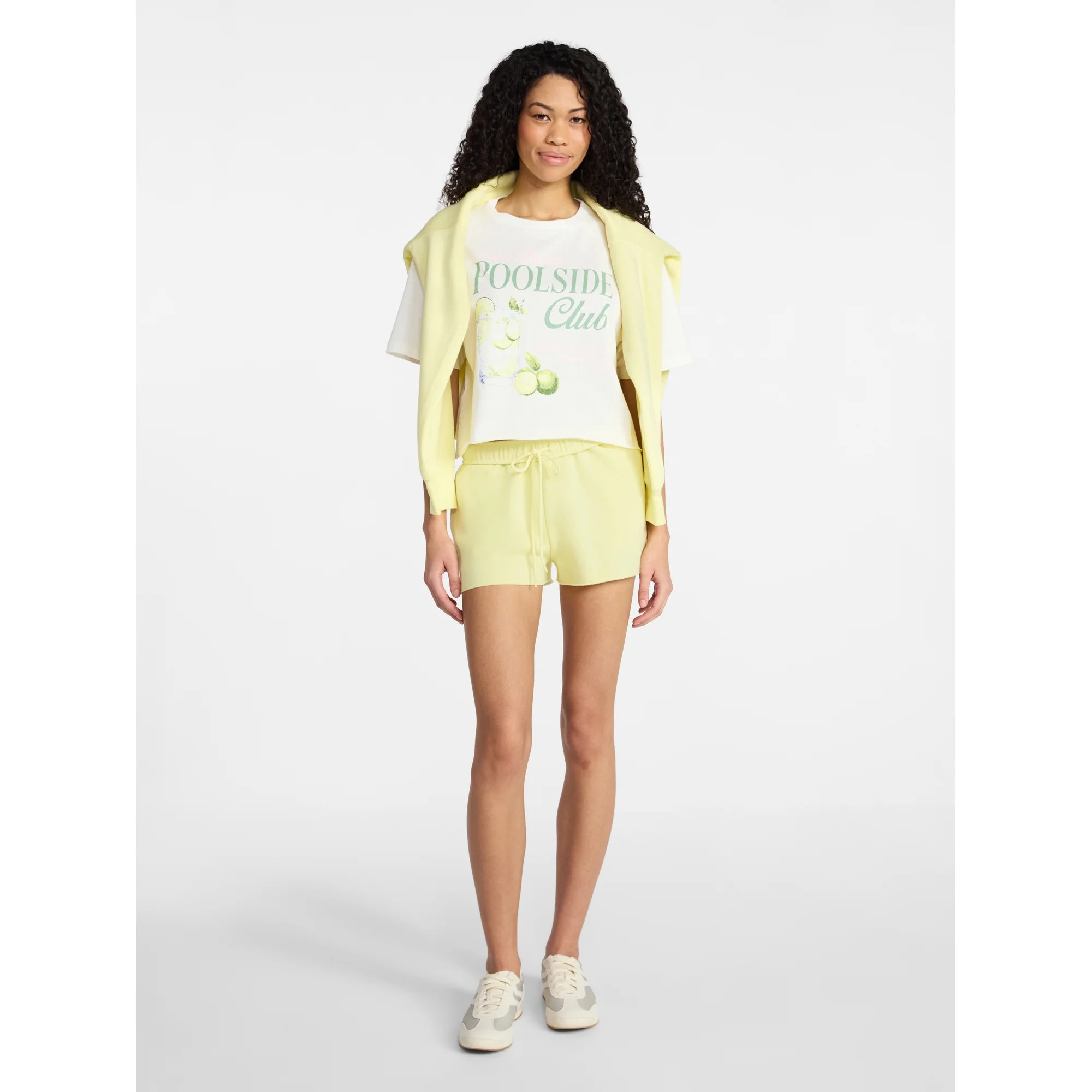 No Boundaries Fleece Foldover Shorts, 2'' Inseam, Women’s XXS-XXL | Walmart (US)