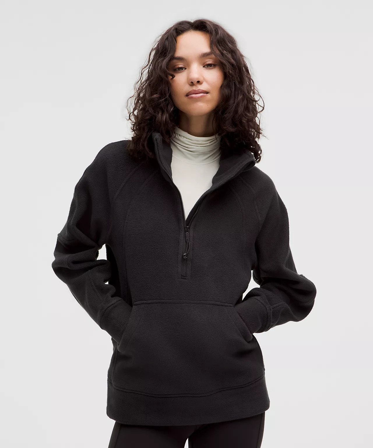 Scuba Tumbled Fleece Funnel-Neck Half Zip | Women's Hoodies & Sweatshirts | lululemon | lululemon (CA)
