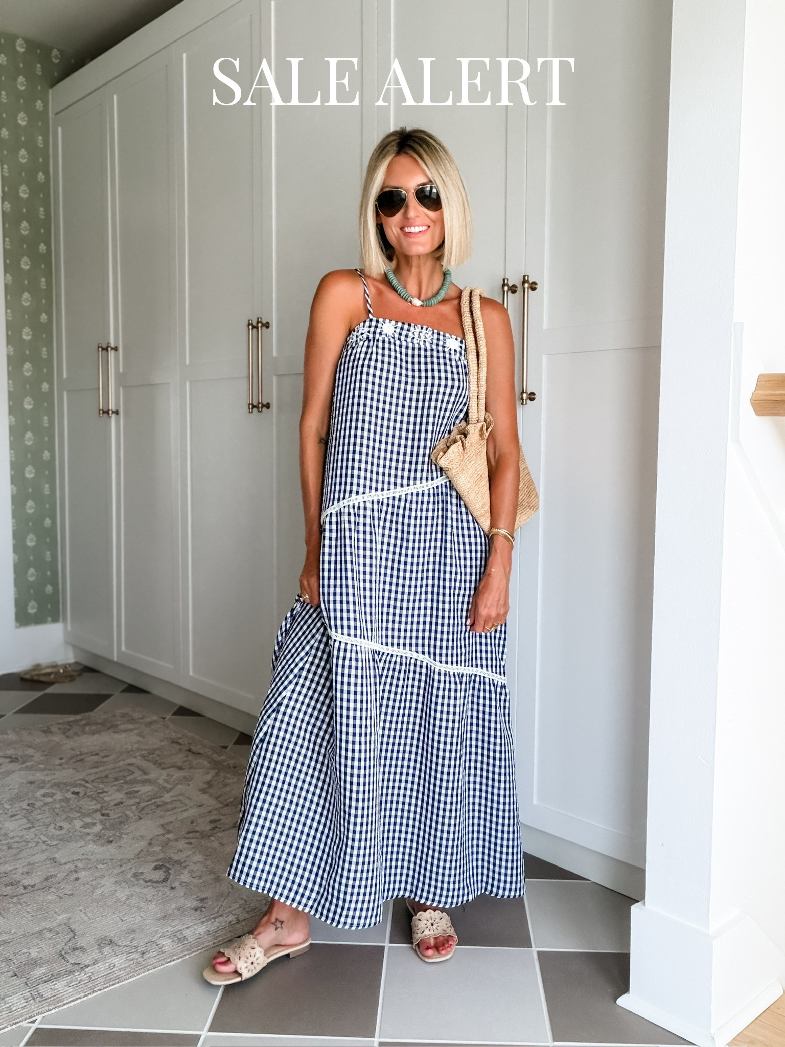 This gingham dress would be such a cute option for the Fourth of July! On sale today! Wearing S.

Loverly Grey, Amazon finds, Amazon prime day sale, sale alert, gingham maxi dress

#LTKSaleAlert