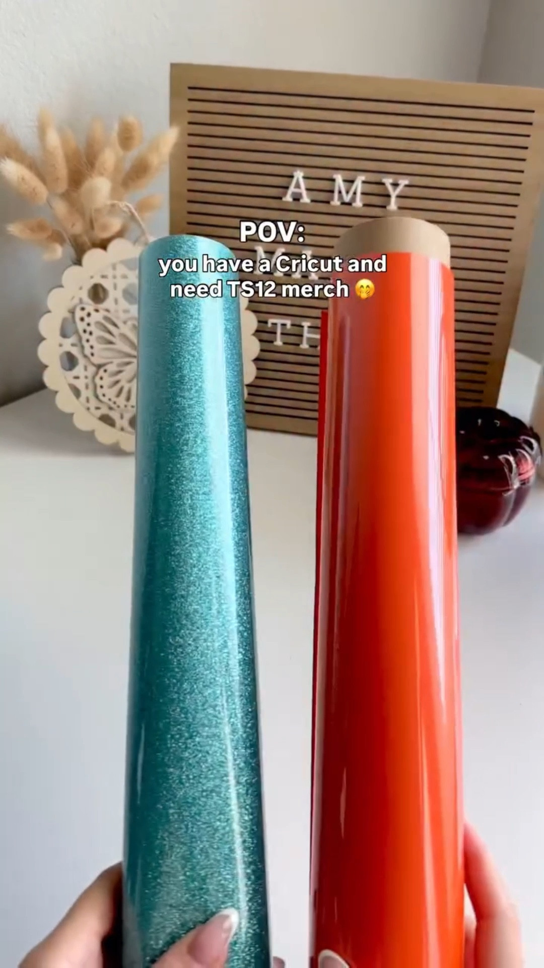 DIY Taylor Swift Merch with your Cricut for TS12 🩵🧡 The Life of a Showgirl ✨

#LTKSeasonal #LTKU #LTKFindsUnder50