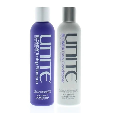 Unite Blonda Toning Shampoo and Daily Conditioner 8oz/236ml Combo | Walmart (US)