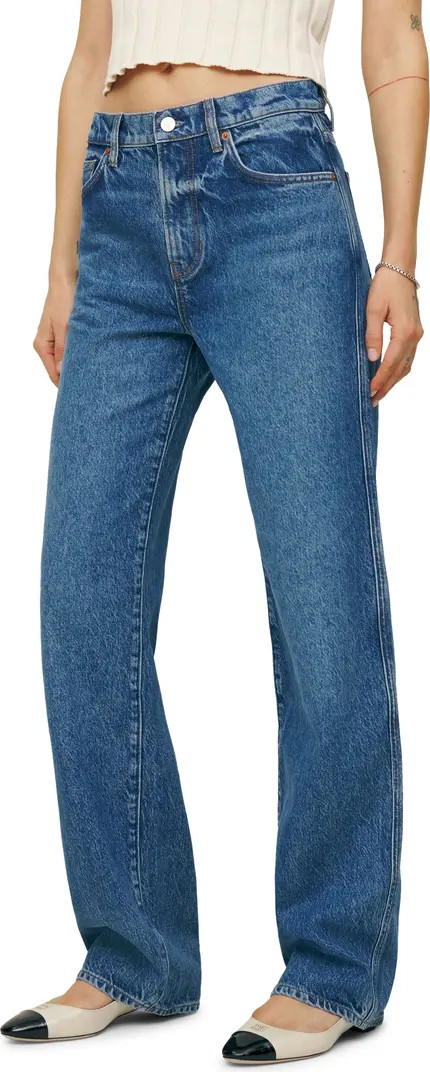 Val Baggy Distressed Straight Leg Jeans | Nordstrom