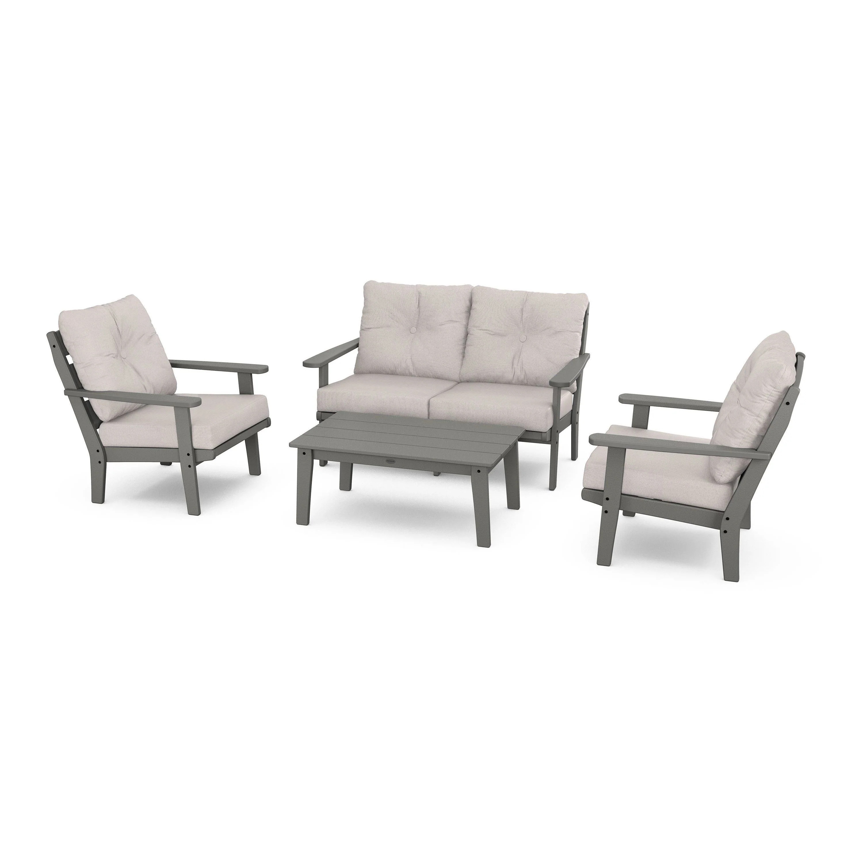 Lakeside 4-Piece Deep Seating Set | POLYWOOD