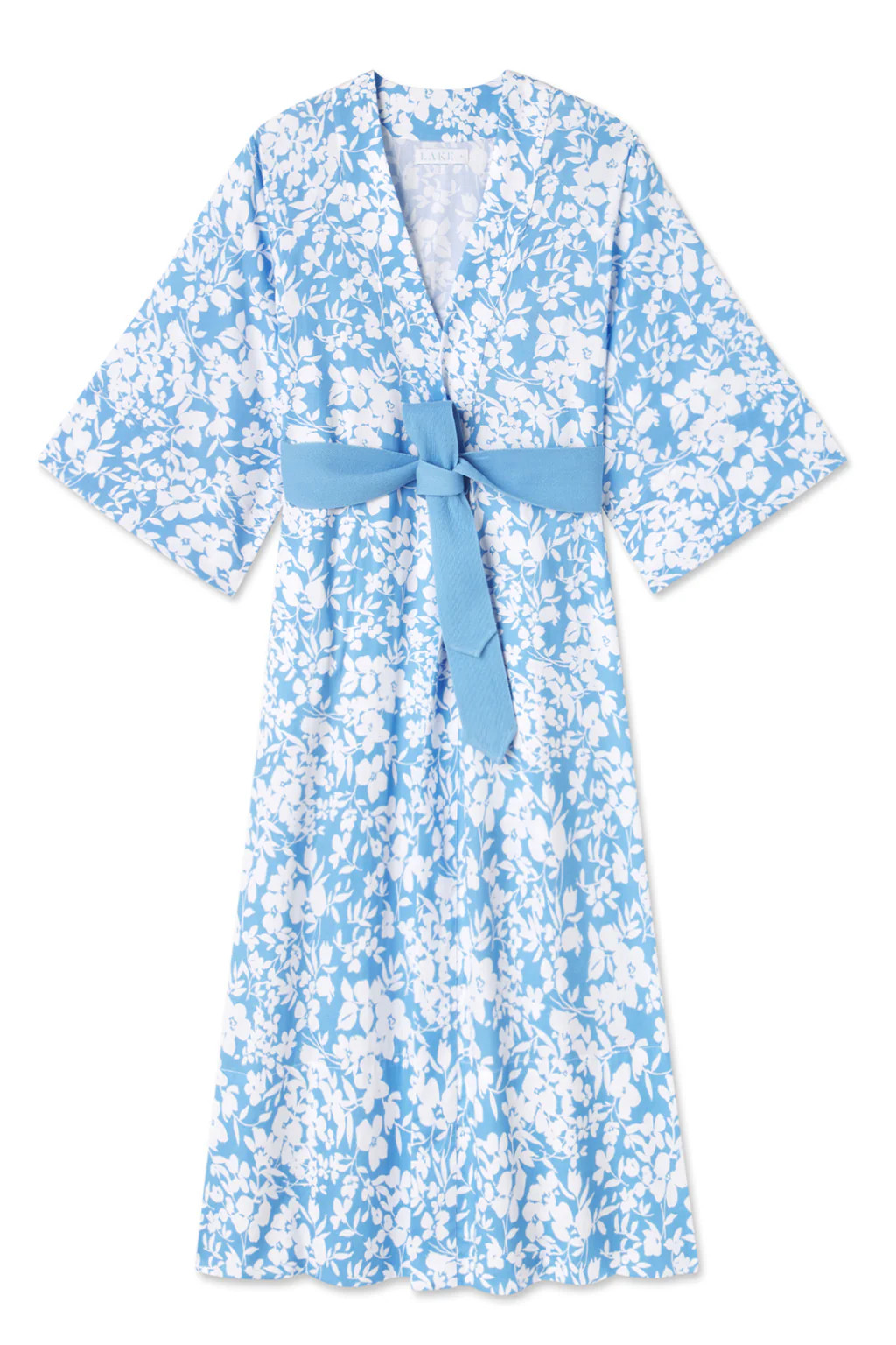 Kimono Robe in Sky Floral | Lake Pajamas