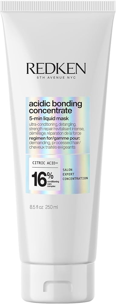 Redken Acidic Bonding Concentrate Hair Mask For Dry, Damaged Hair Repair - Hydrating 5 Minute Liquid Mask | Amazon (US)