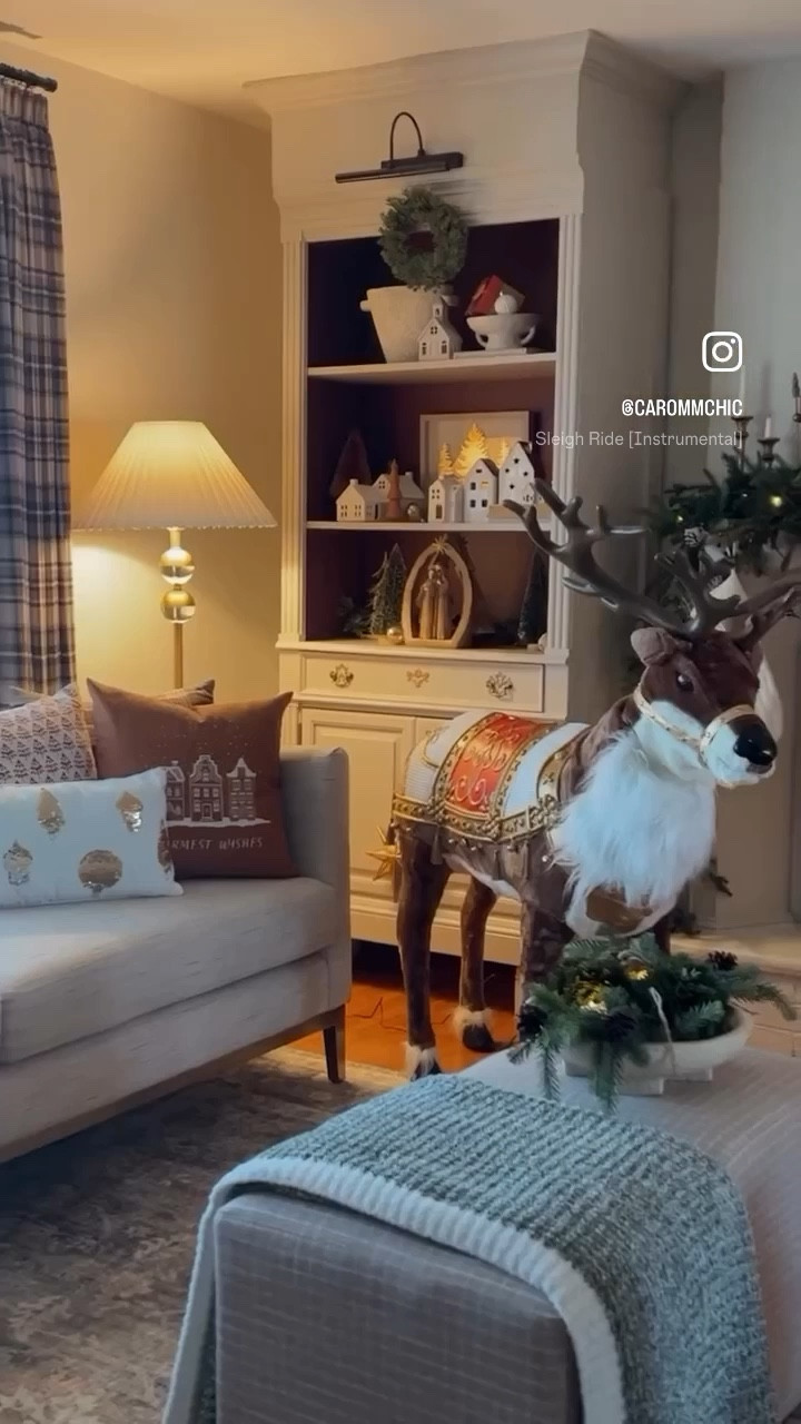 Surprise!!!!! Somebody is enjoying the Christmas Decor!! Omg, this animated reindeer was so much fun! 
Come also with integrated Christmas songs ! 

#LTKSeasonal #LTKHoliday #LTKhome