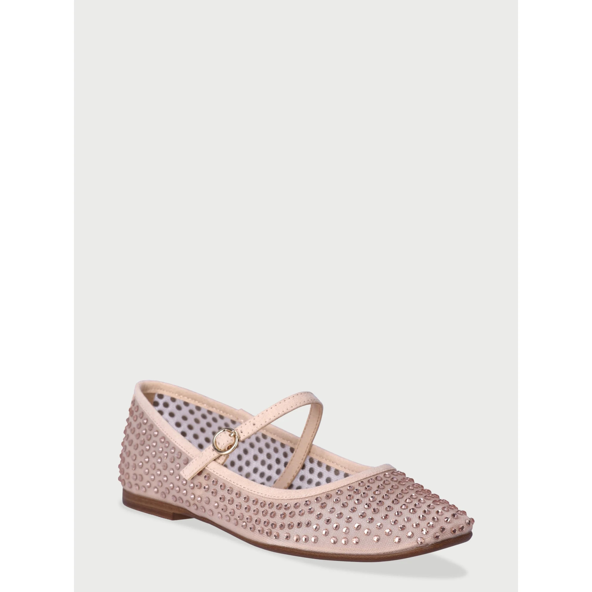 Scoop Mesh Ballet Flats with Rhinestones | Walmart (US)