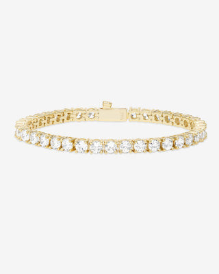 Grand Heiress Tennis Bracelet 4mm - Gold|White Diamondettes | Melinda Maria Jewelry