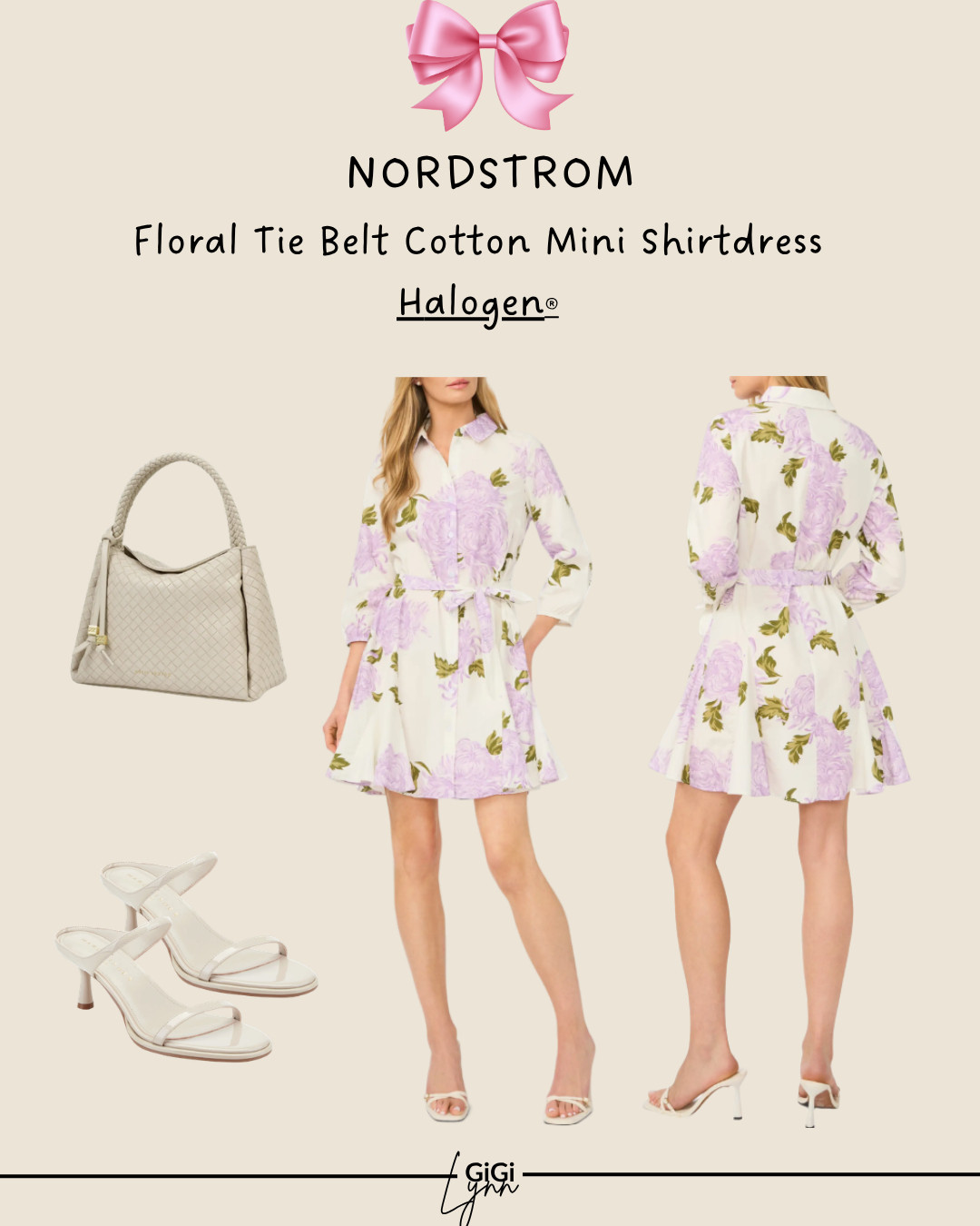 Tie Belt Cotton Mini Shirtdress in Purple Multi is such a flattering and easy piece — featuring a classic shirtdress silhouette with a tie waist that defines your shape while still feeling lightweight and comfortable.

The purple multi floral print adds a fun pop of color, making it perfect for spring and summer outfits, brunch, workwear, or weekend events. It’s one of those dresses you can throw on and instantly look put together.

I paired it with the Nova Hand Woven Texture Top Handle Bag by Katie Loxton, which adds the perfect elevated, designer-inspired texture. This structured bag is both chic and functional, making it ideal for everyday use or dressing up your outfit.

To complete the look, the Marc Fisher Alonde Slide Sandals add a minimal, modern touch. These easy slip-on sandals are perfect for warm weather and pair beautifully with dresses, denim, or casual outfits.

✨ Why this outfit works:
• Flattering tie-waist mini shirtdress
• Bold purple floral print
• Structured woven top-handle bag
• Minimal, easy slide sandals
• Perfect for work, brunch, or everyday style

If you love effortless dresses, polished accessories, and elevated casual outfits, this look is such a great go-to.

#ltkstyle #ltkfashion #shirtdress #floraldress #springstyle #summeroutfit #workwearstyle #wovenbag #slidesandals #effortlessstyle #midweststyle #over40style #ltkfinds

 

 #LTKWorkwear #LTKTravel #LTKWedding