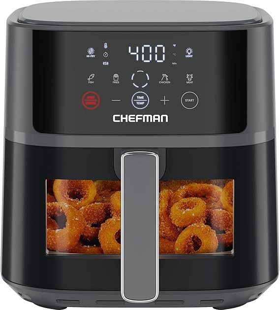 Chefman Air Fryer – 6 QT Compact Airfryer for Quick & Easy Meals, Features Hi-Fry Technology fo... | Amazon (US)
