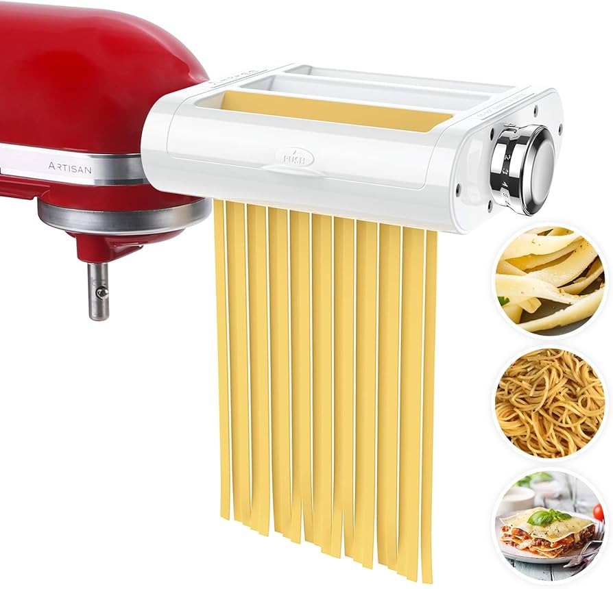 Antree Pasta Maker Attachment 3 in 1 Set for KitchenAid Stand Mixers Included Pasta Sheet Roller,... | Amazon (US)