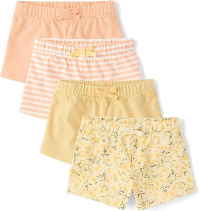 The Children's Place Baby Girls' and Toddler Assorted Knit Shorts | Amazon (US)