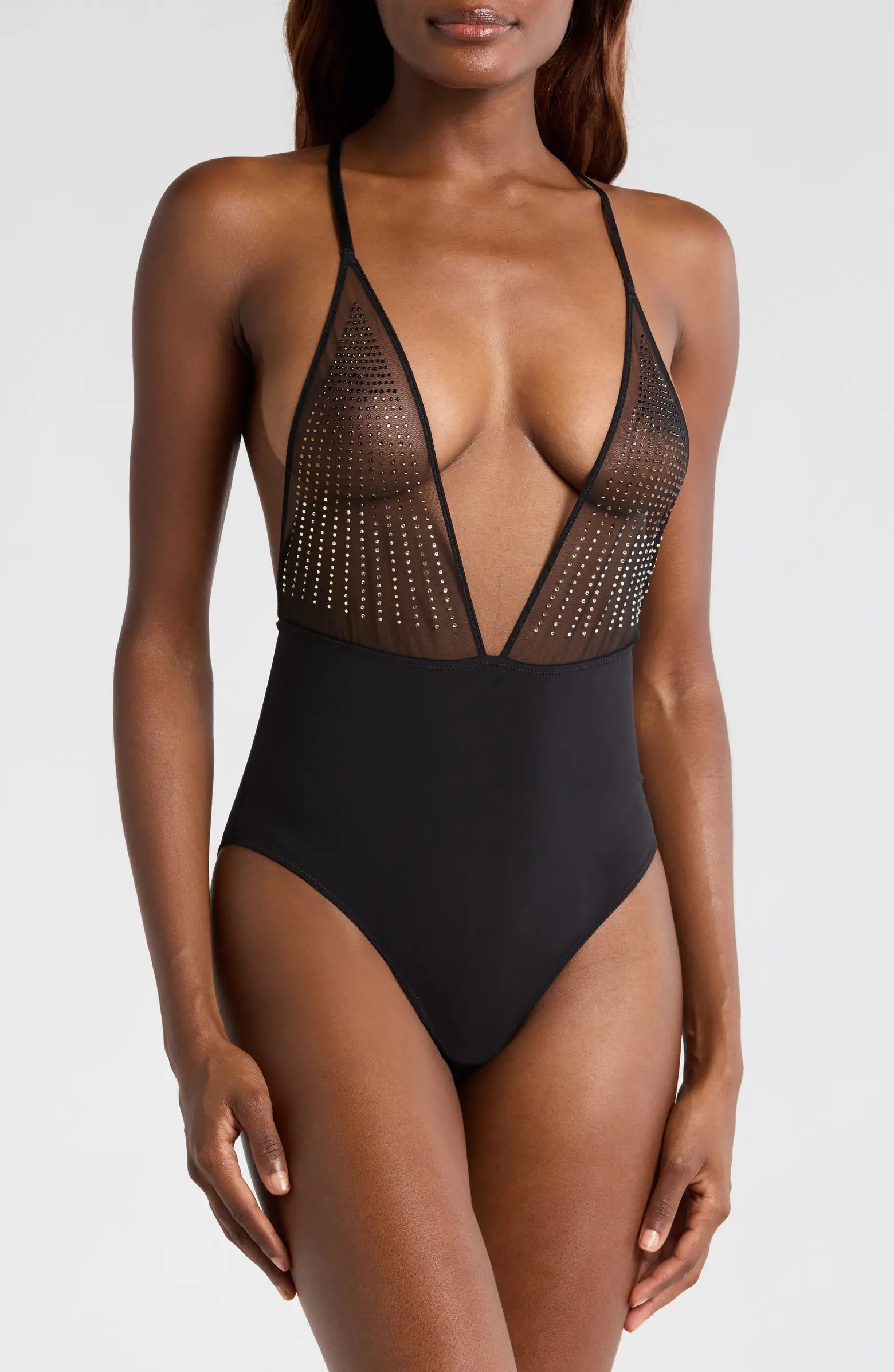 Etam Effusion Rhinestone Bodysuit | Nordstrom | Nordstrom