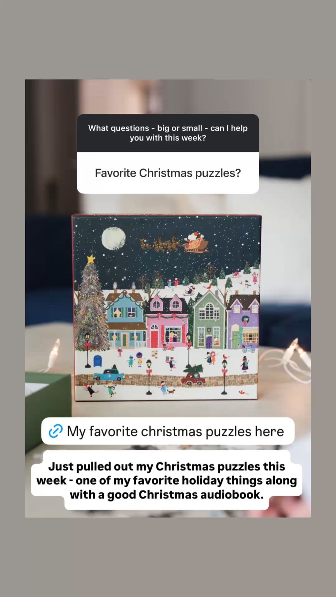 I’m a sucker for a good jigsaw puzzle - especially at Christmas. 🎄 🧩 
It’s my favorite way to unwind with my girls or with an audiobook at night. 
Starting a new Christmas puzzle marks the start of our holiday break every year. 

#LTKHoliday