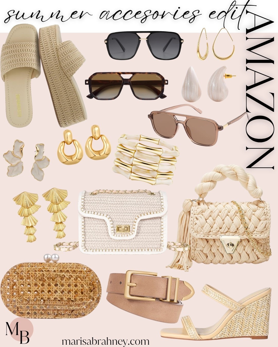 Summer accessories edit: Chic, natural and perfect for summer- these Amazon accessories are true bougie on a budget status. #amazonstyle #amazoninfluencer #amazonfinds #amazonfashion #amazonsummer #amazonaccessories 