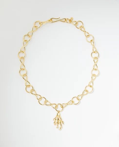 Coral Metal Statement Necklace | Ann Taylor (US)