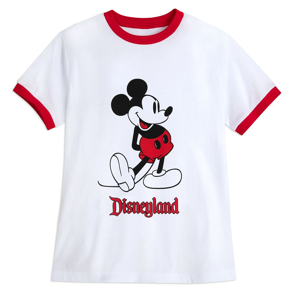Mickey Mouse Standing Ringer T-Shirt for Women – Disneyland | Disney Store