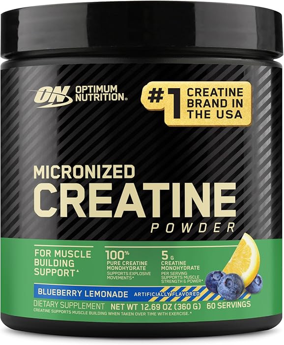 Optimum Nutrition Micronized Creatine Monohydrate Powder, Blueberry Lemonade Creatine, 60 Serving... | Amazon (US)