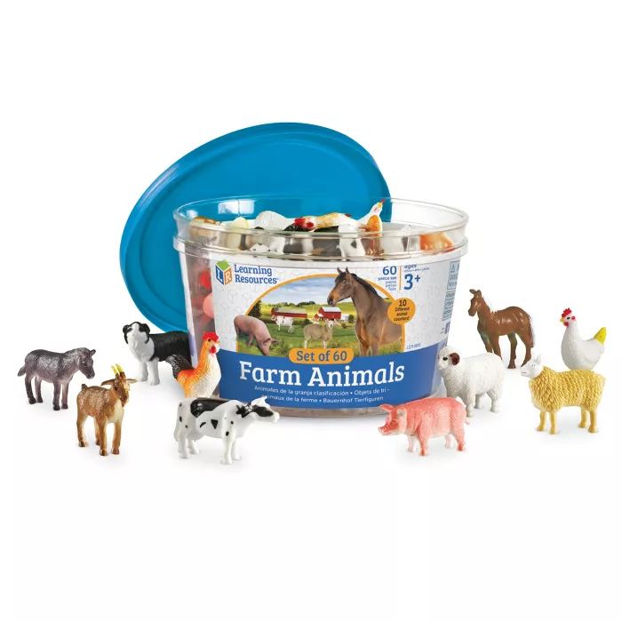 Learning Resources Farm Animal Counters, Set of 60, Ages 3+ | Target
