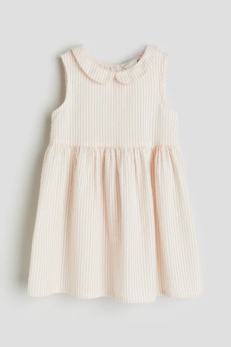 Cotton Dress - Light blue/striped - Kids | H&M US | H&M (US + CA)