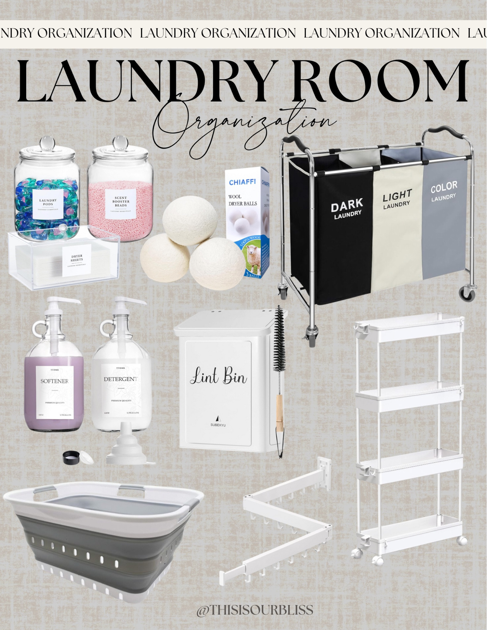 🧺 Laundry Day, But Make It Chic 🧺
Transform your laundry space with these must-have organization essentials! From modern hampers to sleek detergent dispensers and all the extras that keep things tidy, doing laundry just got a major upgrade. Tap to shop and bring some order (and style) to your laundry room! 🤍 #LaundryRoomGoals #organization

#LTKHome #LTKFindsUnder50 #LTKmomlife