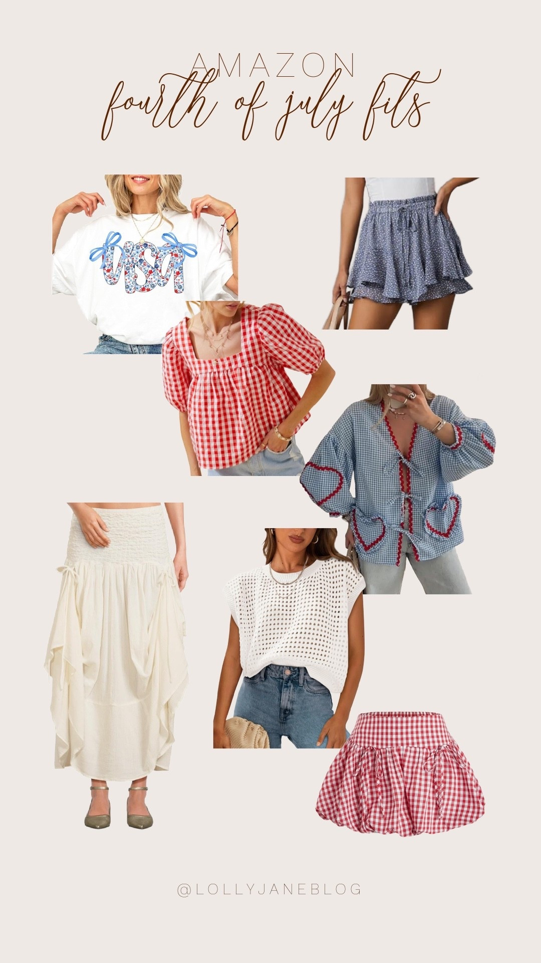 Fourth of July, but make it trendy 🇺🇸✨
If you're over the basic flag tees, these Amazon finds are for you. Think unique, on-trend pieces that bring the red, white, and wow—from statement sets and flirty dresses to cool-girl tanks and denim with a twist. Perfect for BBQs, fireworks, and everything in between. You’ll be the best-dressed at the party—no sparklers required.

#FourthOfJulyFits #AmazonFashion #HolidayStyle #TrendyLooks #LTKStyle #AmericanaVibes #OutfitInspo #SummerStyle

#LTKSeasonal #LTKStyleTip #LTKSwim
