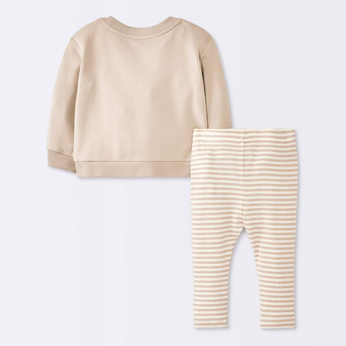 Baby Boys' 2pc Mama's Mini Embroidered Sweatshirt Set - Cloud Island™ Tan Newborn | Target