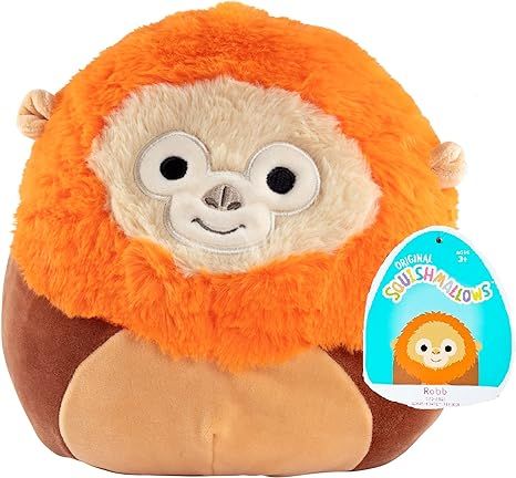 Squishmallow 8" Robb The Orangutan - Official Kellytoy Plush - Cute and Soft Monkey Stuffed Anima... | Amazon (US)