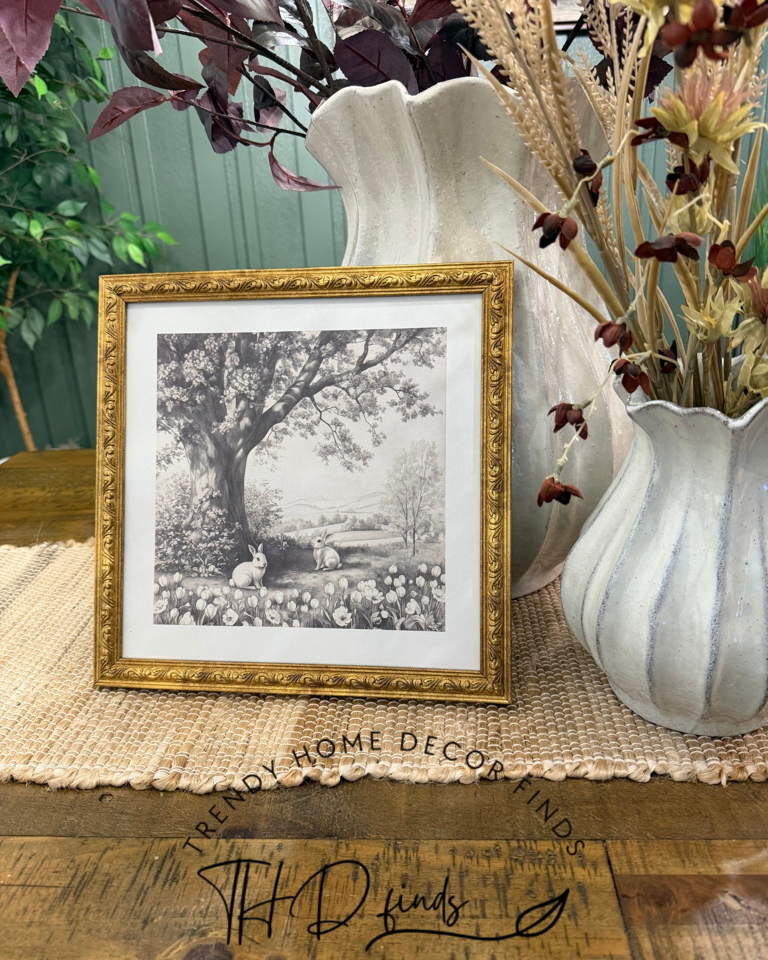 I just got this My Texas House Bunnies in Nature framed artwork in and it is STUNNING in person 🤍 The vintage gold frame + neutral bunny sketch is giving high-end spring decor without the high-end price. It’s less than $9!! 

These will sell out — don’t wait.

👉 Links are in the comments
👉 Follow me for more viral home decor finds & deals

Would you style this on a mantel or shelf? 👀


#LTKSeasonal #LTKHome #LTKSaleAlert