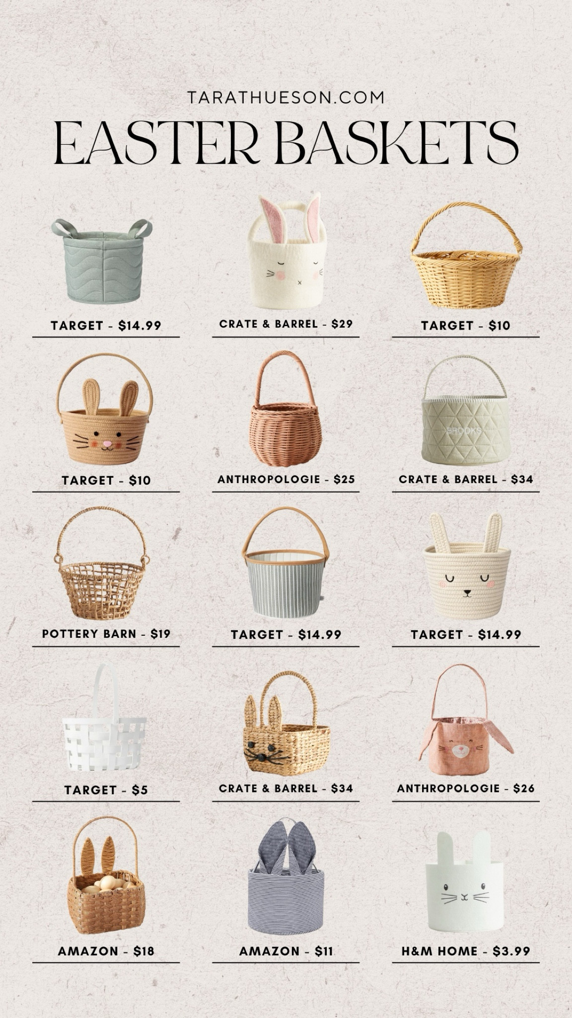 Easter will be here before I know it! Rounded up a bunch of cute Easter baskets.. snag before they sell out. 

#LTKkids #LTKfamily #LTKSeasonal