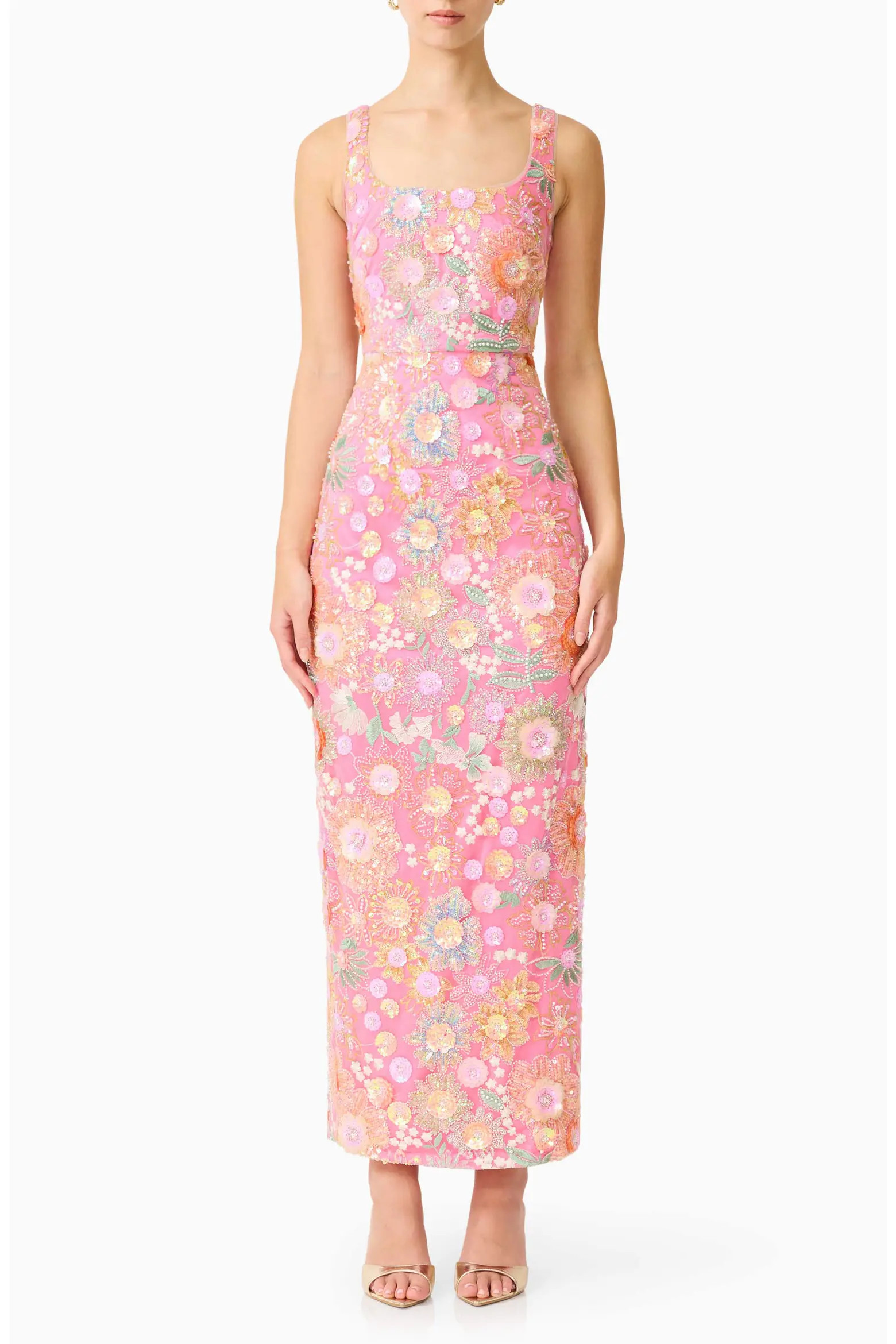 Nathalie Sequin Floral Column Gown (Women) | Nordstrom | Nordstrom