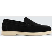 Zara - Casual Leather Loafers In Black - 6 - Man | Zara UK