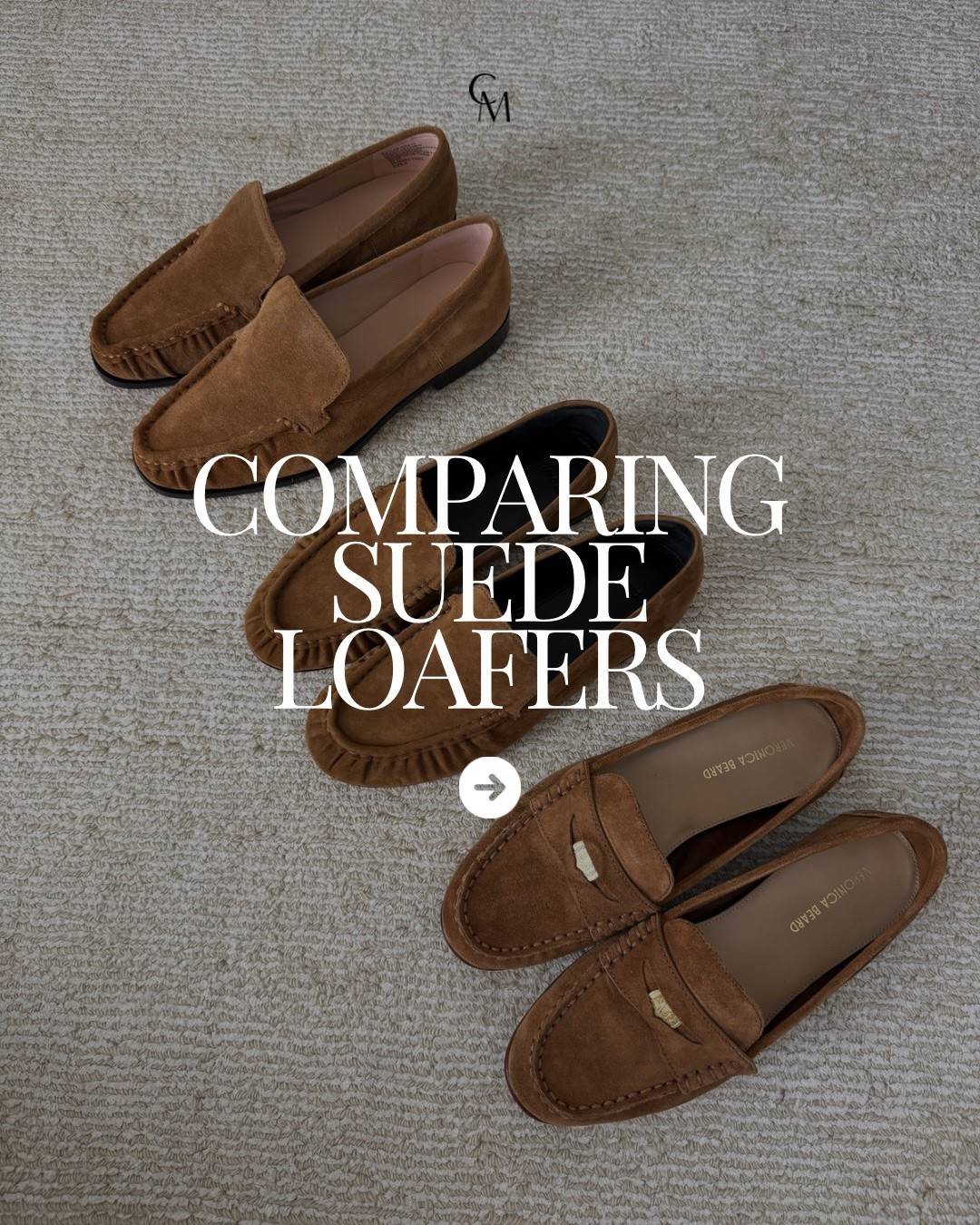 Comparing fall suede loafers:

Veronica Beard penny loafer 5.5
Vince Tristan loafer 6
J.Crew classic suede loafer 5