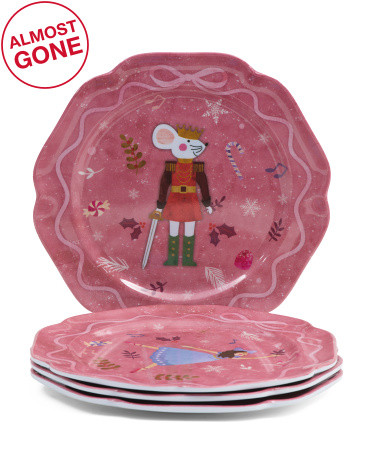 Set Of 4 Nutcracker Appetizer Plates | TJ Maxx