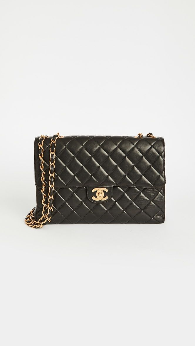 Chanel Lamb Half Flap Jumbo Bag | Shopbop