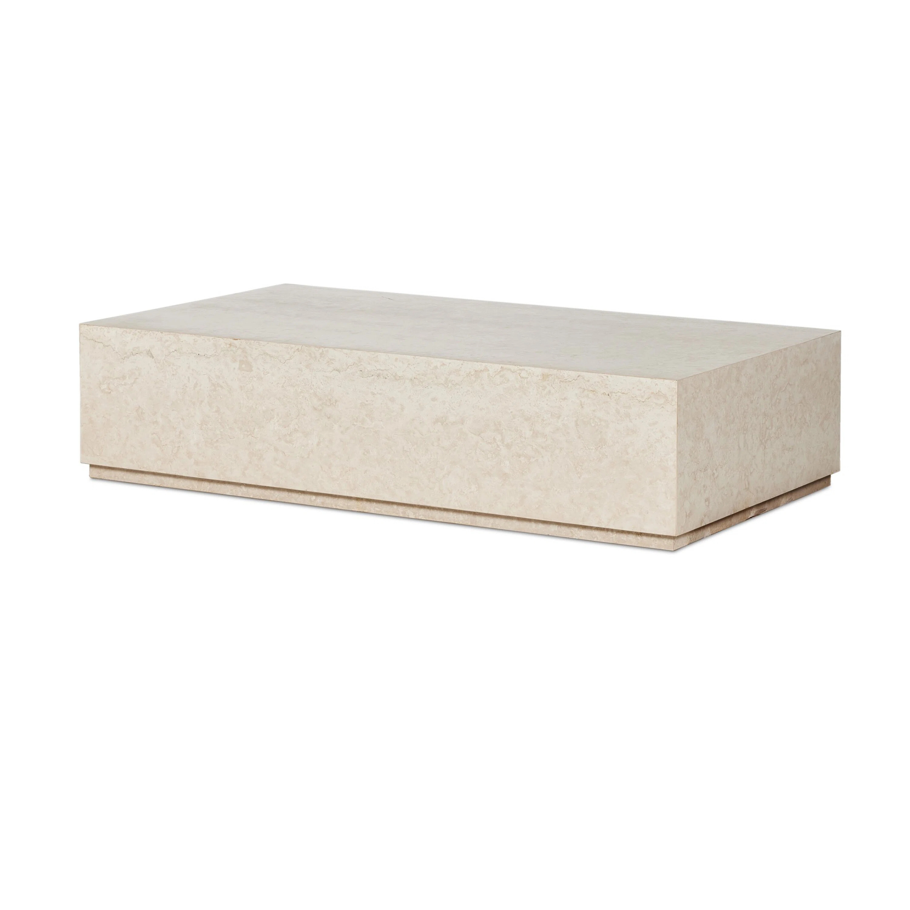 Oakland Outdoor Rectangular Coffee Table-Outdoor Cream Marble | Perigold