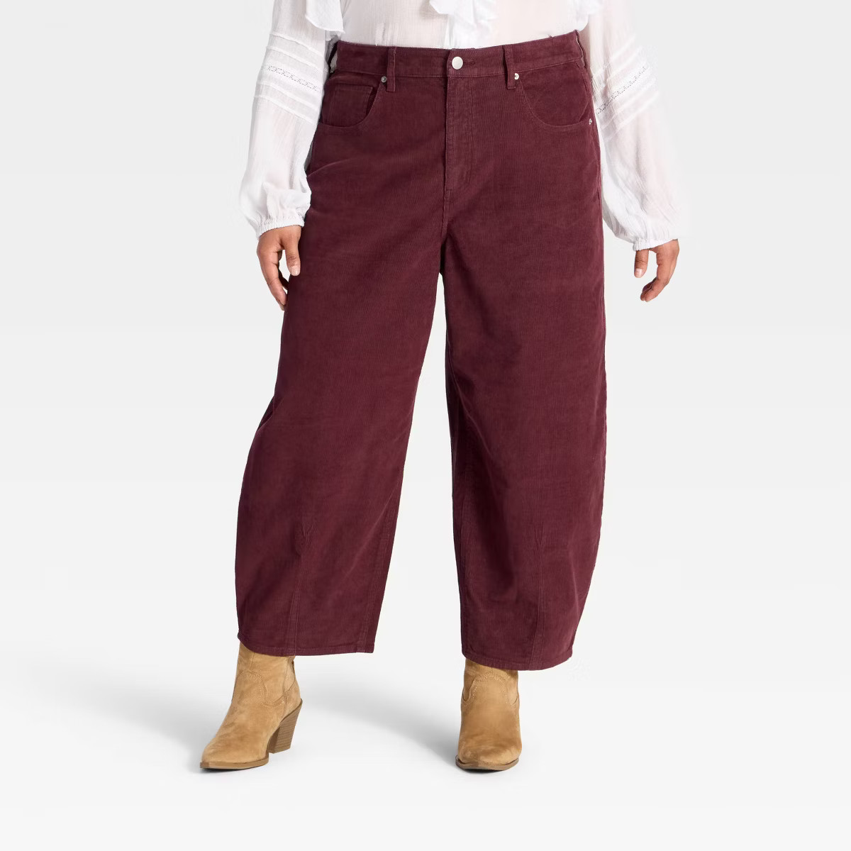 Women's High-Rise Corduroy Barrel Jeans - Universal Thread™ | Target