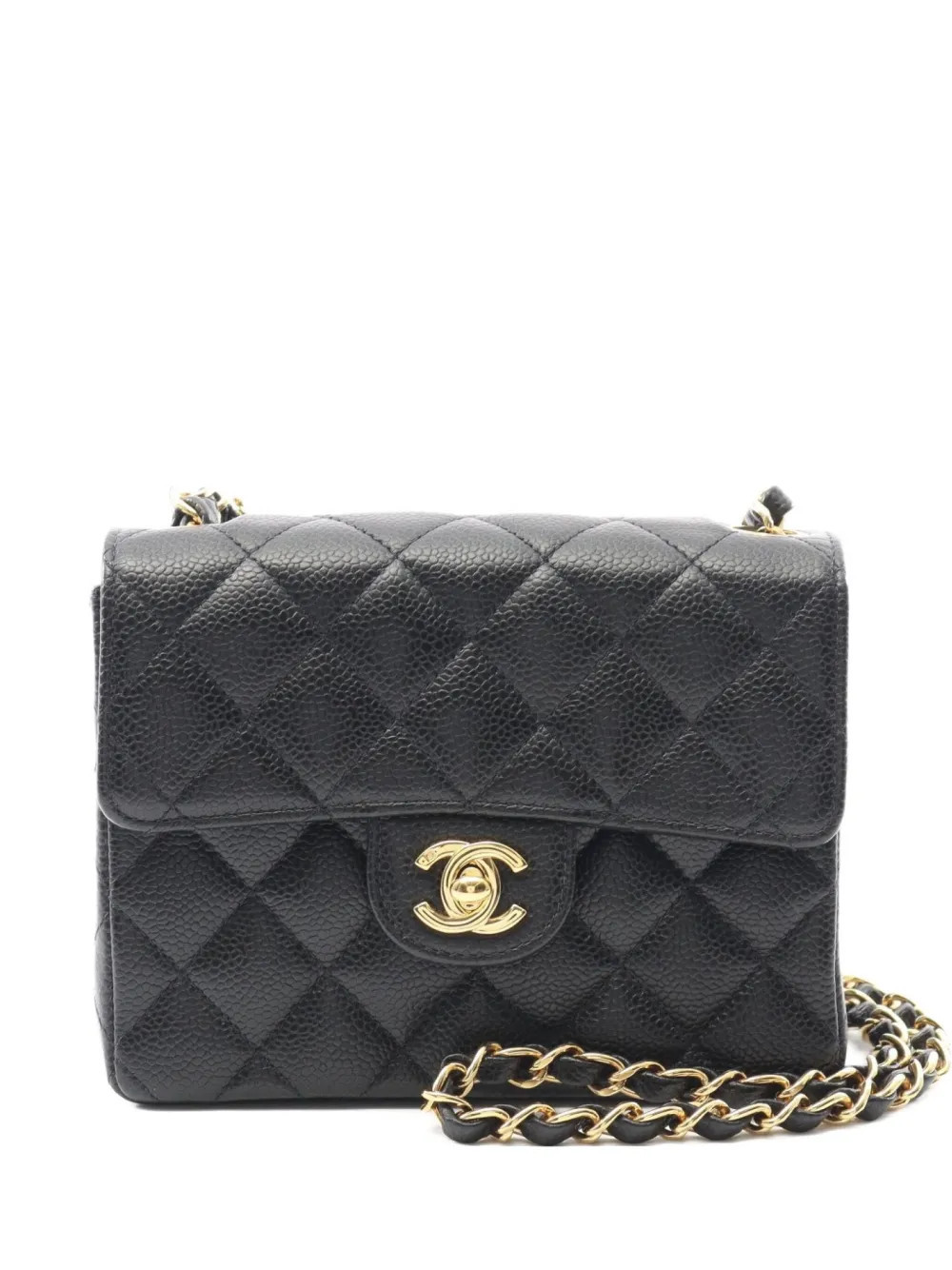 CHANEL Pre-Owned 2004-2005 mini matelasse chain shoulder bag - Black | Farfetch Global