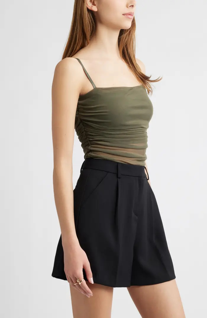 Ruched Mesh Camisole | Nordstrom