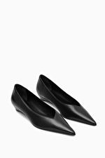 POINTED LEATHER KITTEN-HEEL PUMPS | COS (US)