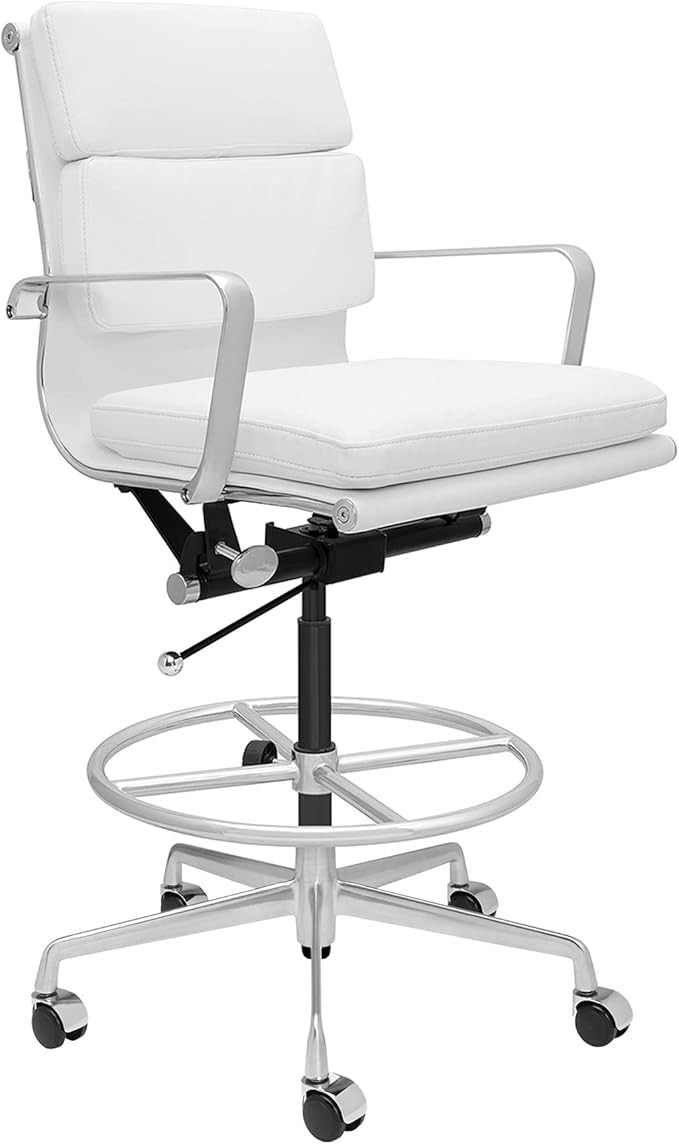 SOHO Soft Pad Drafting Chair - Ergonomically Designed and Commercial Grade Draft Height for Stand... | Amazon (US)