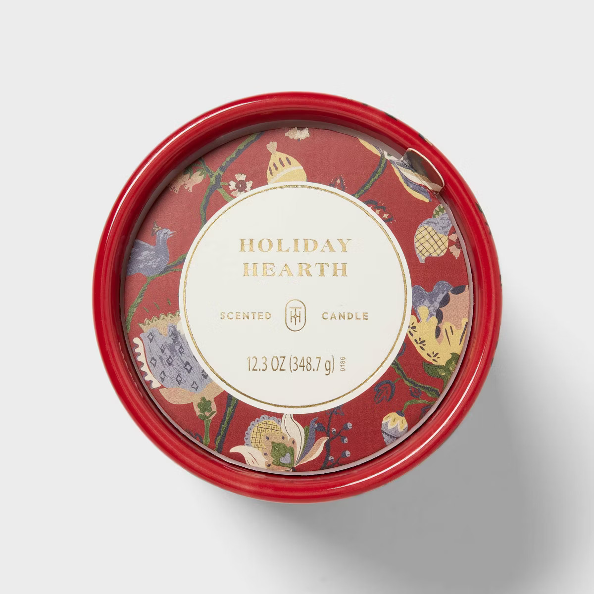 Printed Ceramic Holiday Hearth Jar Candle 12.3oz - Threshold™ | Target