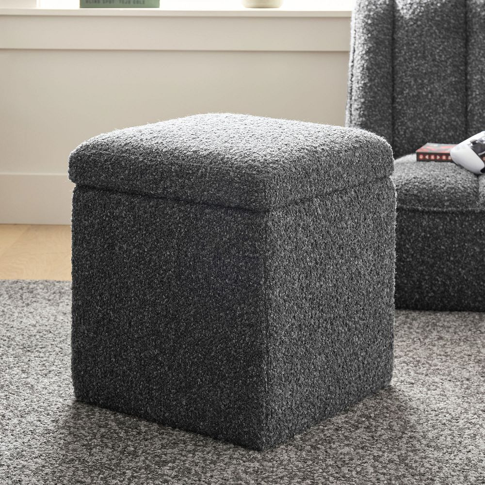 Simple Square Storage Ottoman | Pottery Barn Teen