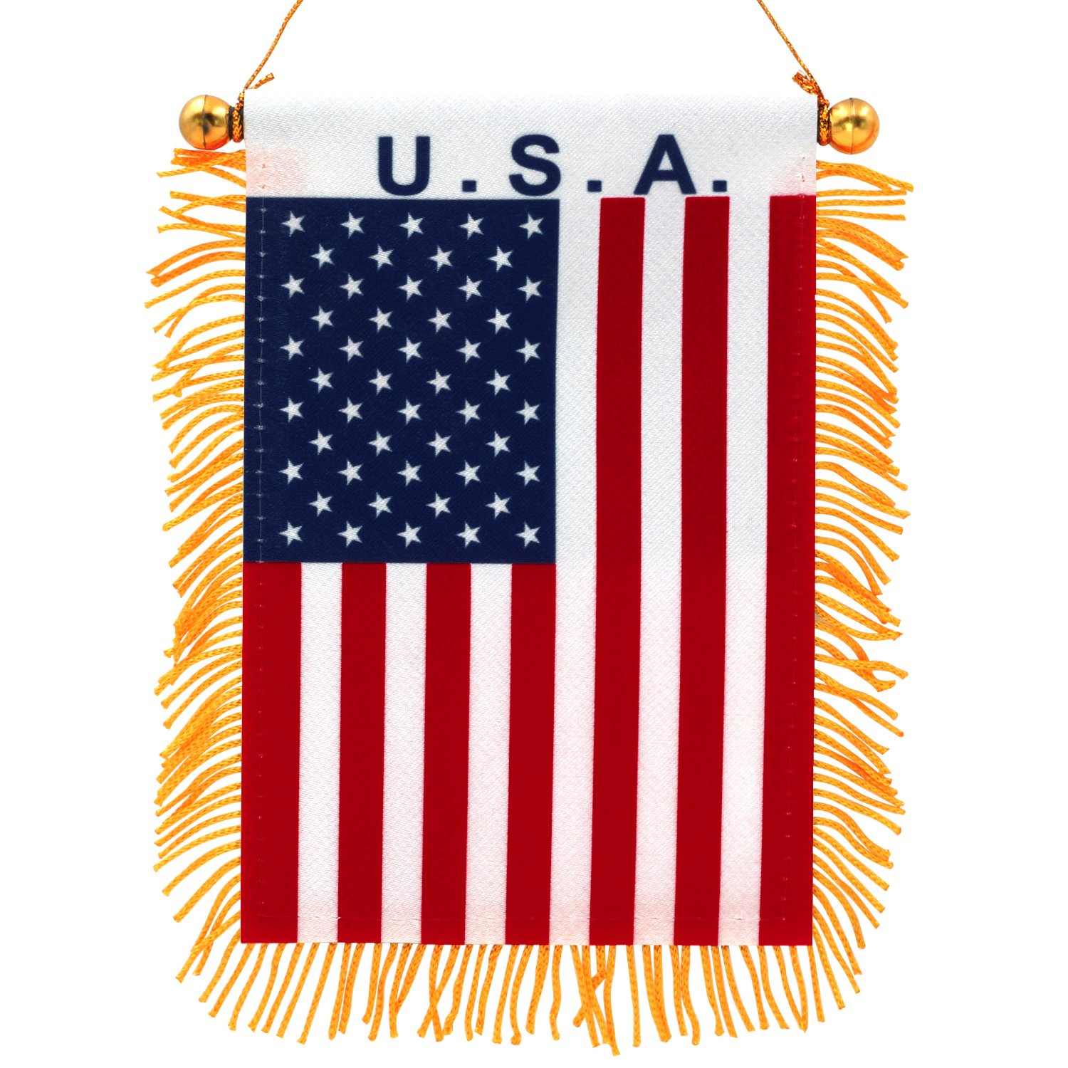 Anley 4 X 6 Inch USA Fringy Window Hanging Flag - American Hanging Flag - Walmart.com | Walmart (US)