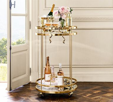 LoveShackFancy Bow Bar Cart (19.5")