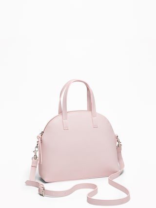 Faux-Leather Dome-Shaped Satchel for Women | Old Navy US