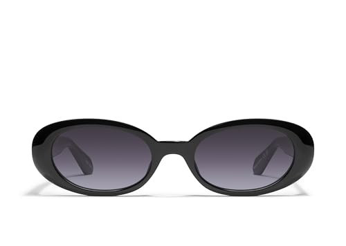 Quay - Womens Sunglasses, Round Lenses with UV Protection (Felt Cute, Black) | Amazon (US)